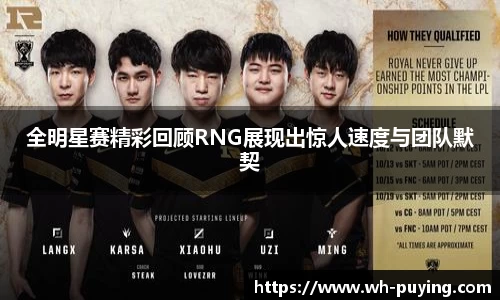 全明星赛精彩回顾RNG展现出惊人速度与团队默契